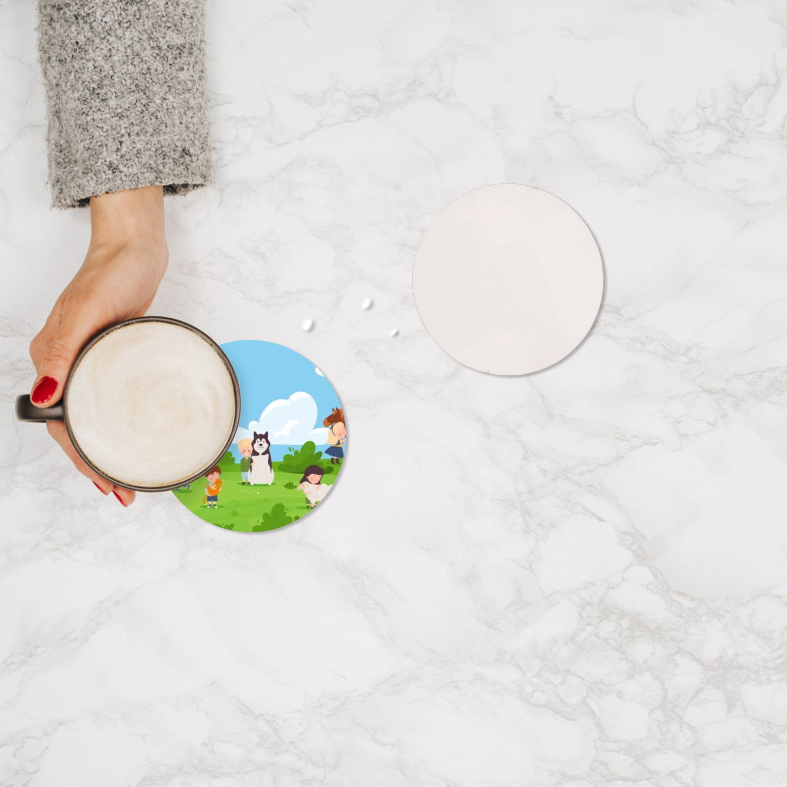 Sublimatie houten onderzetters - Coaster Sublimation Blank recensie en prijs